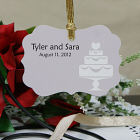 Personalized Wedding Favor Wedding Cake Ornament